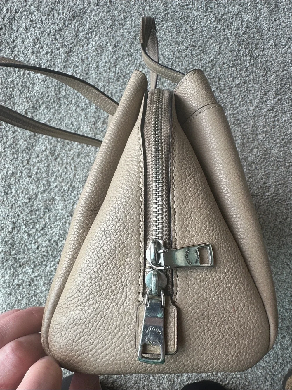 Coach pebbled leather